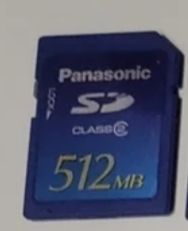 Scheda SD Panasonic da 512 MB