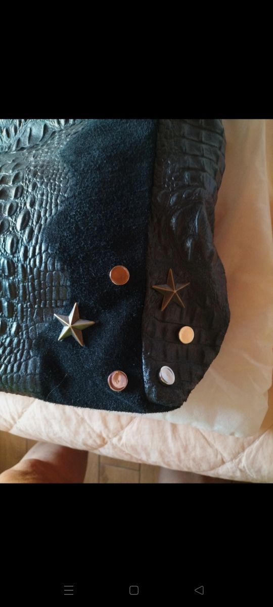 Borsa Stefano Ghilardi vera pelle nera