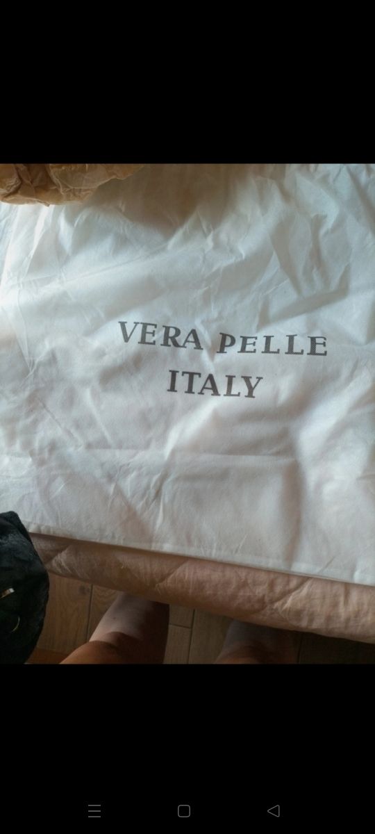 Borsa Stefano Ghilardi vera pelle nera