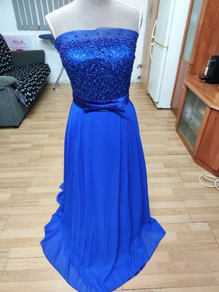 Vestido de fiesta azul