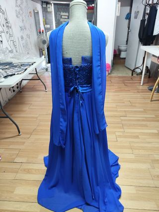 Vestido de fiesta azul