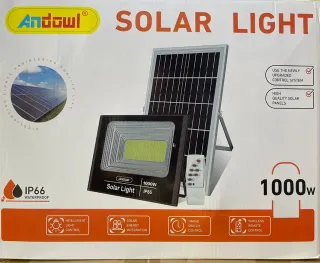 Faro LED Solare 1000W con Telecomando