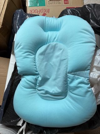 Colchoneta Seguridad Bañera Bebé Azul orejitas 