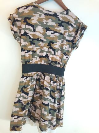 Vestido militar Mango Talla S