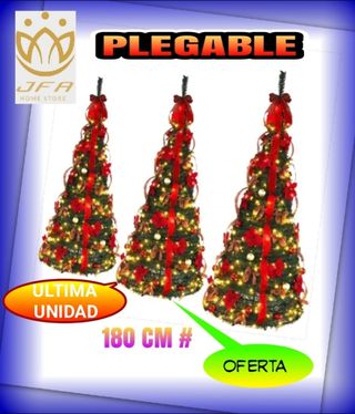 Árbol de Navidad Plegable 180cm Nuevo a Estrenar