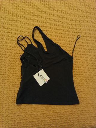 Top Tirantes Zara Negro Talla S