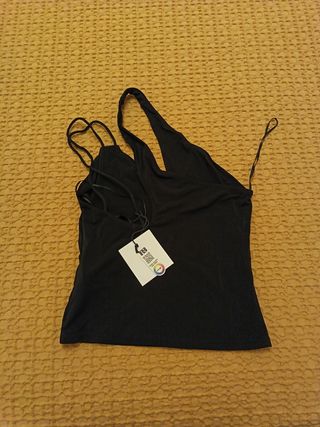 Top Tirantes Zara Negro Talla S