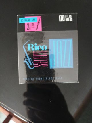 7 cañas Rico Select Jazz Soprano Sax 3 Med