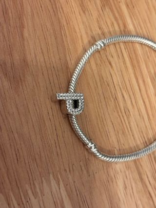 Charm Letra P Plata Compatible Pandora