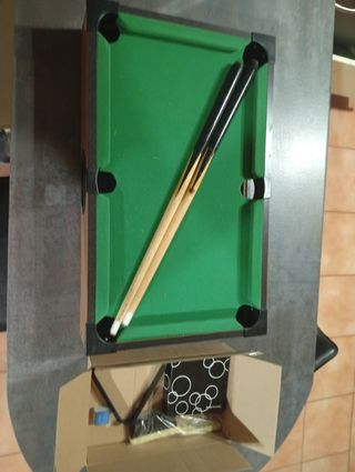 Juego de mesa de billar