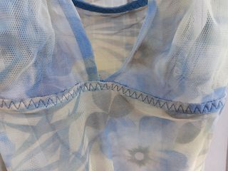 Top Io Donna Tulle Blu Taglia M