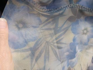 Top Io Donna Tulle Blu Taglia M