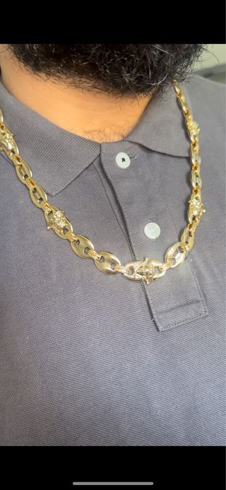 Conjunto Collar y Pulsera Oro laminado 14 k