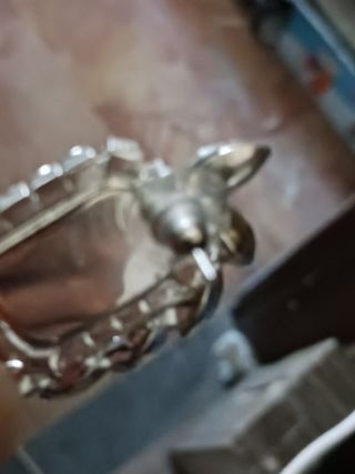 Orecchini strass argento