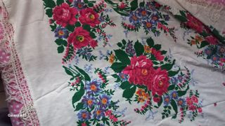 Grande scialle fantasia floreale