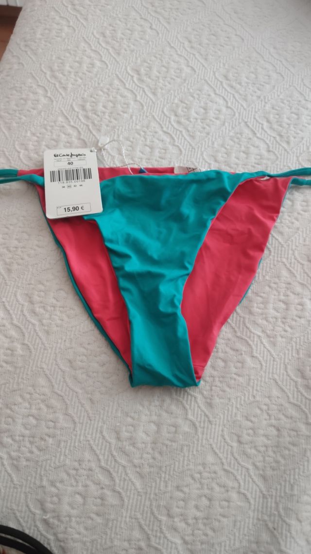 Braguitas Bikini El Corte Inglés Talla 44 Azul