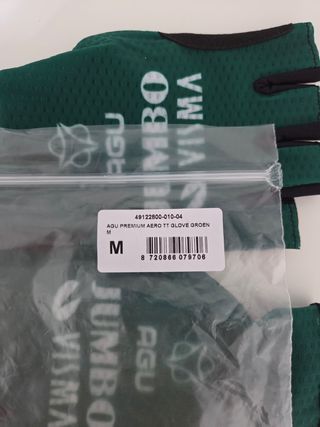 Guantes AGU Jumbo Visma Verdes. Talla M