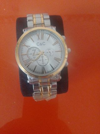 Reloj C&C Dorado y Plateado