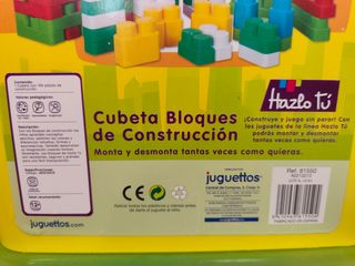 Cubeta 100 bloques de construcción – caja amarilla