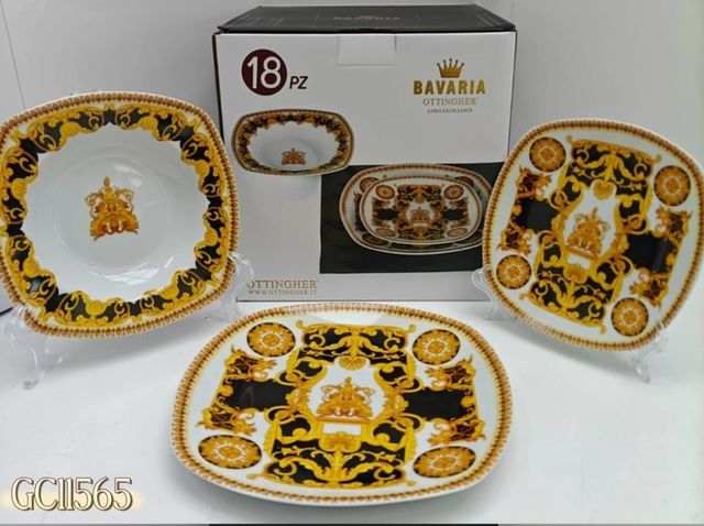 Set Servizio Piatti ceramica Ottingher 18 Pezzi