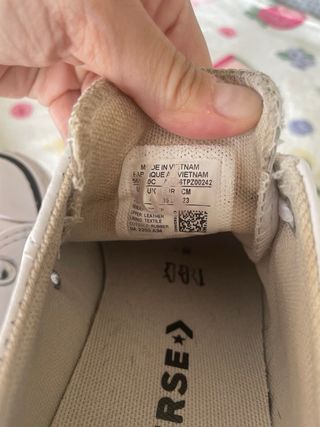 Converse Chuck Taylor All Star Lift Piel Blancas