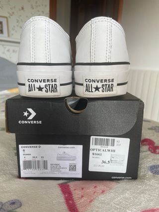 Converse Chuck Taylor All Star Lift Piel Blancas