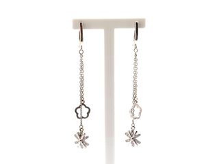 pendientes plata 925mm con piedra con circonita