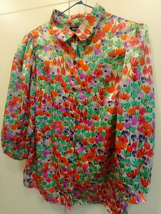 Camisa flores Back Couture multicolor