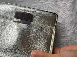 Mini bolso plateado