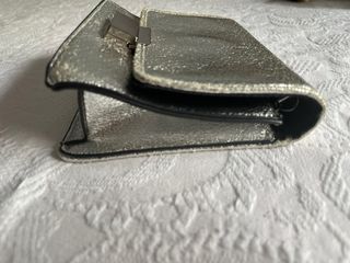 Mini bolso plateado