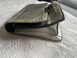 Mini bolso plateado