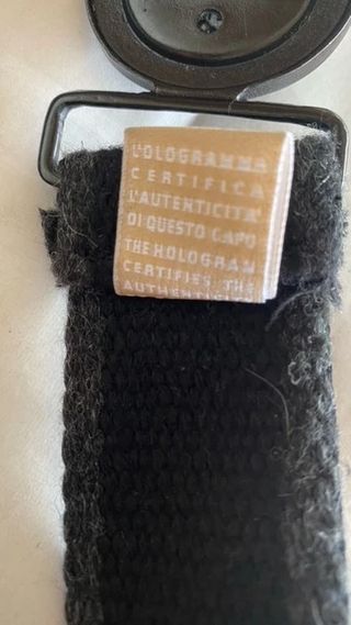 Cintura in tela regolabile con fibbia