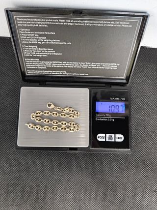 Pulsera de Oro 18K Gucci, Calabrote, 10,97gr, 21cm