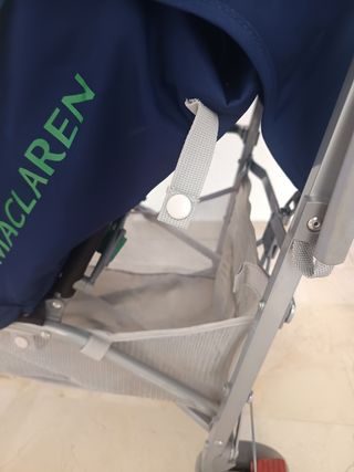Carrito Bebé Maclaren Azul y Verde