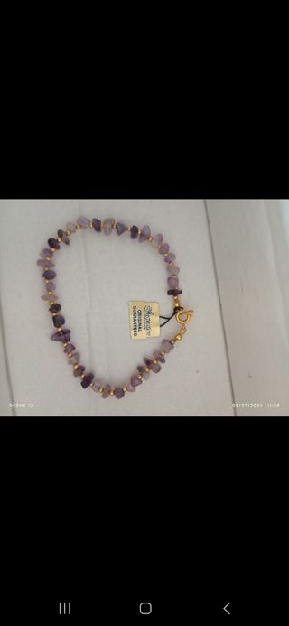 Pulsera Alegria Oro y Morado