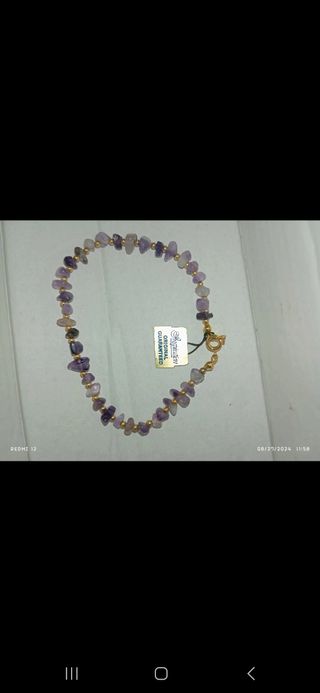Pulsera Alegria Oro y Morado