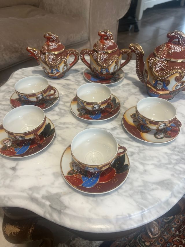 Juego de Té Japonés Dragón