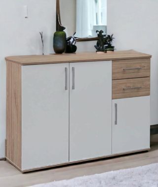 Aparador Moderno Madera y Metal