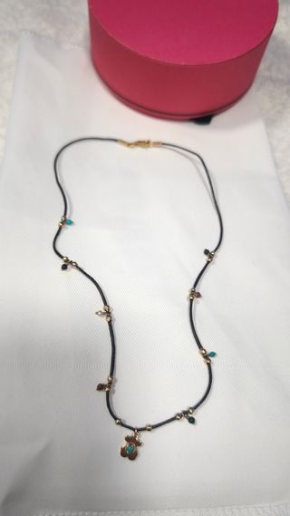 Collar Tous Power Vermeil Oro y Turquesa