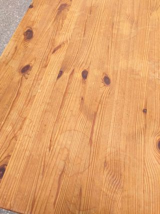 Mesa de comedor de pino rectangular