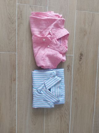 Pack 2 Camisas Rosas y Azules