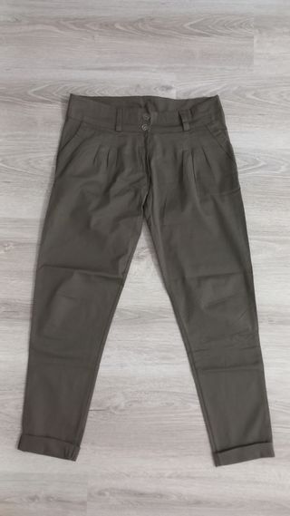 Pantaloni donna Made in Italy verdi