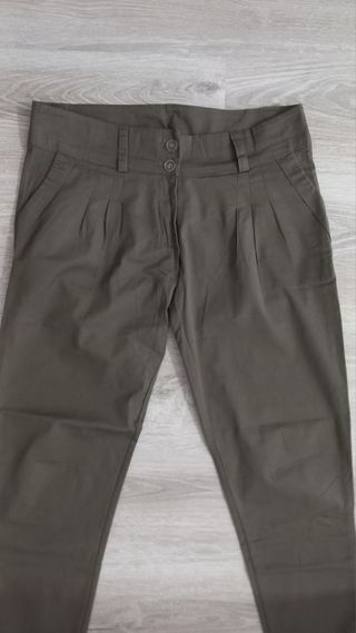 Pantaloni donna Made in Italy verdi