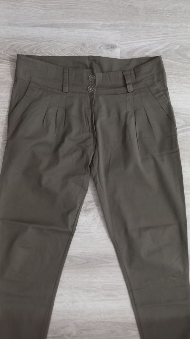 Pantaloni donna Made in Italy verdi