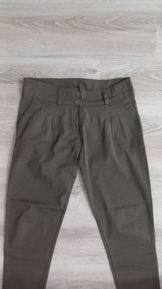Pantaloni donna Made in Italy verdi
