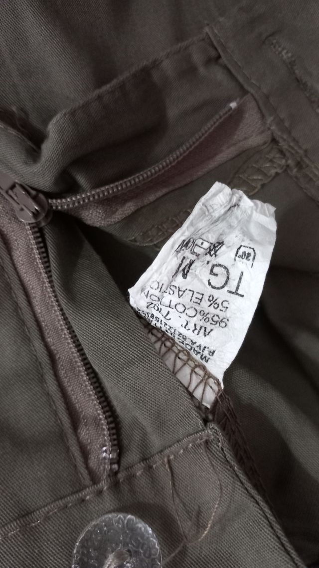 Pantaloni donna Made in Italy verdi