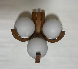 Lámpara Vintage Estiluz Madera y Globos