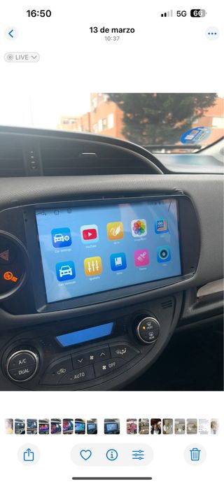Radio Coche GPS Android para Toyota Yaris