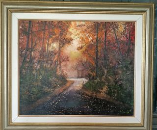 Cuadro al óleo Paleta Otoño