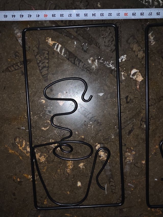 Adornos de pared Café de metal negro